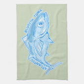 Roter Thun Geschirrtuch (Vertikal)