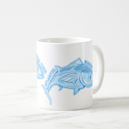 Roter Thun Kaffeetasse (VorderseiteRechts)