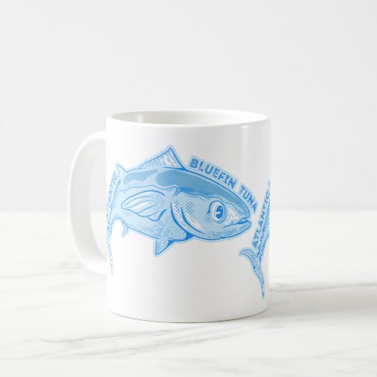 Roter Thun Kaffeetasse (Vorderseite Links)