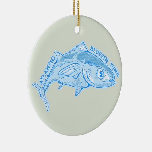 Roter Thun Keramik Ornament (Rechts)