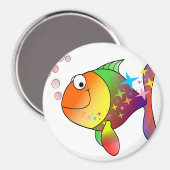 Roter Thun Magnet (Vorderseite/Rückseite)