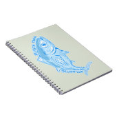 Roter Thun Notizblock (Rechte Seite)