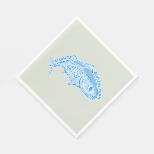 Roter Thun Serviette (Ecke)