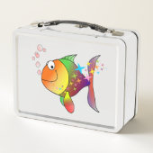 Roter Thunfisch Metall Brotdose (Rückseite)