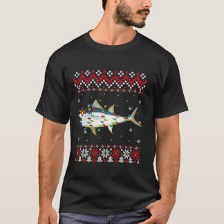 Roter Thunfisch Weihnachtsmannmütze Frauen Kinder T-Shirt