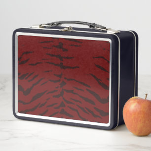 Roter Tiger Digitaldruck Metall Brotdose