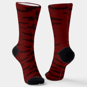Roter Tiger Digitaldruck Socken