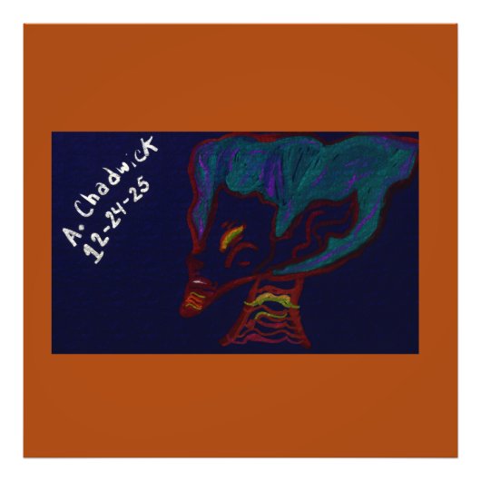 Roter Tiger-Elfenkönig Fotodruck (Vorne)