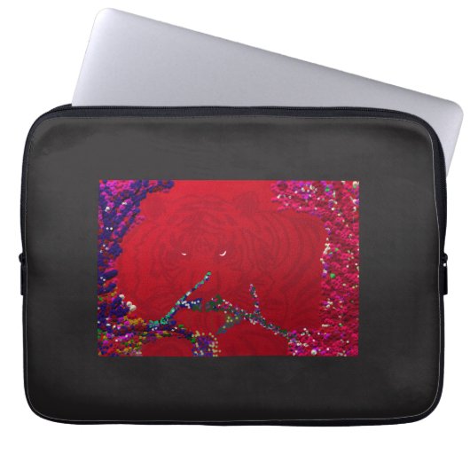 Roter Tiger im Laptop Sleeve Elysium (Vorderseite)