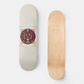 Roter Tiger-Platz Skateboard (Vorderseite)