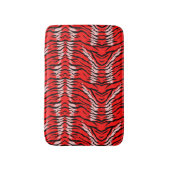 Roter Tiger-Tierhaut-Muster-Design Badematte (Vorderseite Vertikal)