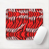 Roter Tiger-Tierhaut-Muster-Design Mousepad (Mit Mouse)