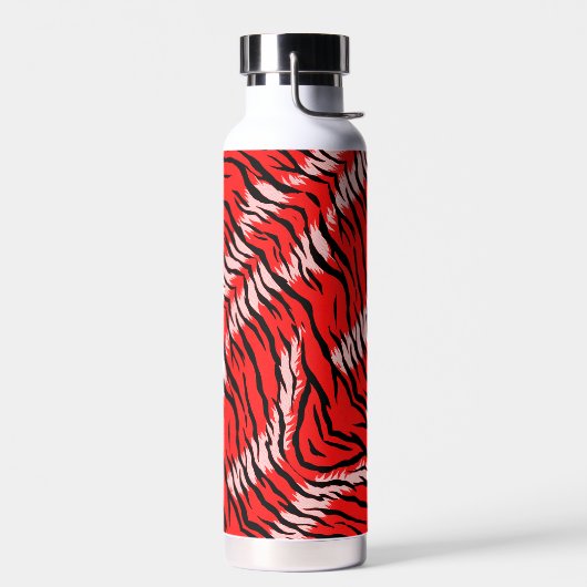 Roter Tiger-Tierhaut-Muster-Design Trinkflasche (Links)