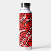 Roter Tiger-Tierhaut-Muster-Design Trinkflasche (Rechts)