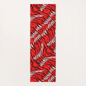 Roter Tiger-Tierhaut-Muster-Design  Yogamatte (Rückseite)