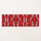 Roter Tiger-Tierhaut-Muster-Design  Yogamatte (Vorderseite (Horizontal))