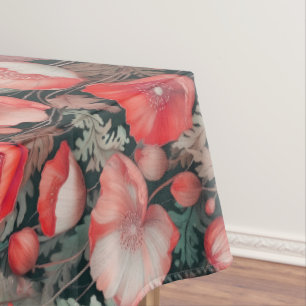 Roter Tischtuch Tischdecke