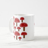 Roter Toadstocker Wald Pilz Kaffeetasse (Vorderseite Links)