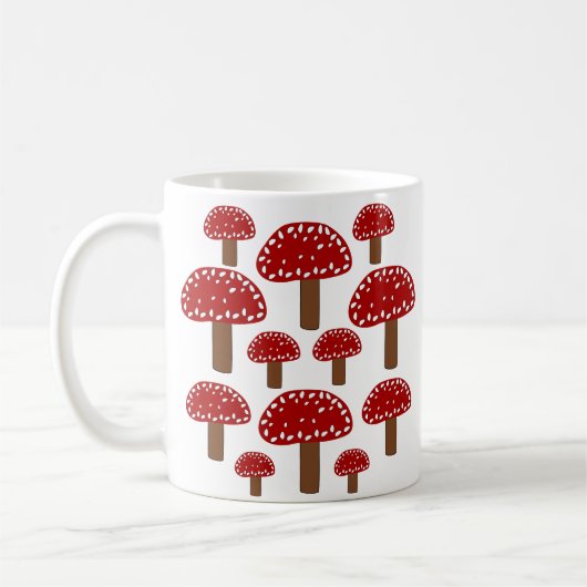 Roter Toadstocker Wald Pilz Kaffeetasse (Links)
