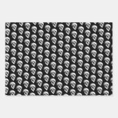 Roter Tod tanzende Skelette Gothic Wedding Geschenkpapier Set (Vorderseite 2)