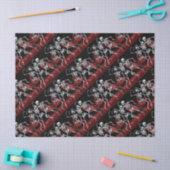 Roter Tod tanzende Skelette Gothic Wedding Seidenpapier (Basteln)