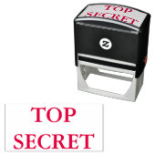 Roter Top Secret Permastempel (Beispiel)