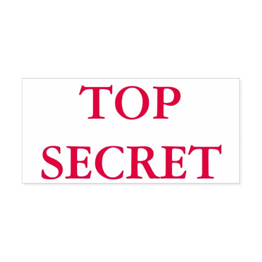 Roter Top Secret Permastempel (Design)