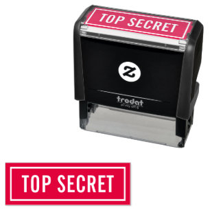 Roter Top Secret Permastempel