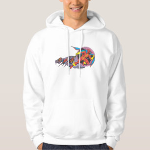 Roter Tornado in Windbewegung Hoodie