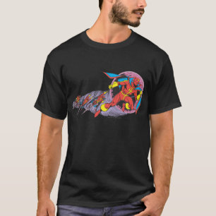 Roter Tornado in Windbewegung T-Shirt