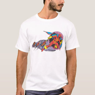 Roter Tornado in Windbewegung T-Shirt
