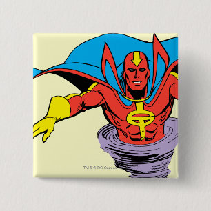 Roter Tornado Twister Button
