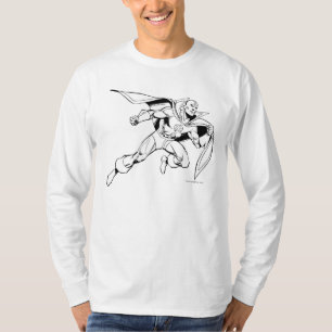 Roter Tornado Umriss T-Shirt