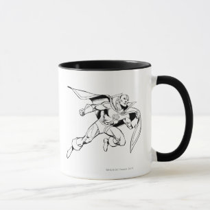 Roter Tornado Umriss Tasse
