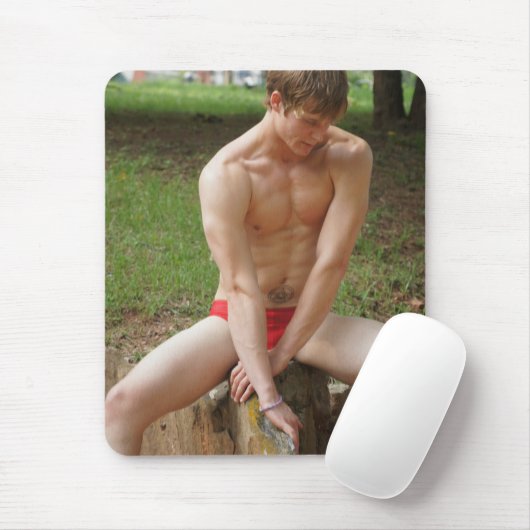 Roter Torso! Mousepad (Mit Mouse)