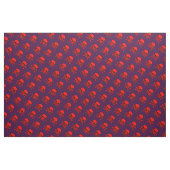 Roter Totenkopf- und Knochenmuster Stoff (Fat Quarter (45,7 x 55,9 cm))