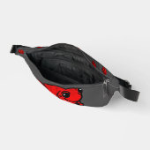 Roter Toto Druckknopfbeutel Bauchtasche (Offen)