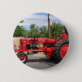 Roter Traktor Button
