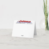 Roter Traktor danken Ihnen Anmerkungs-Karte Dankeskarte (Rückseite)