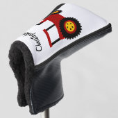 Roter Traktor Design Golf Headcover (3/4 Vorderseite)