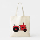 Roter Traktor Fahrzeug Tragetasche (Rückseite)