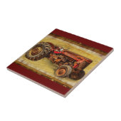 Roter Traktor Fliese (Seite)