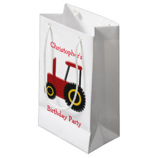 Roter Traktor Geburtstag Kleine Geschenktüte