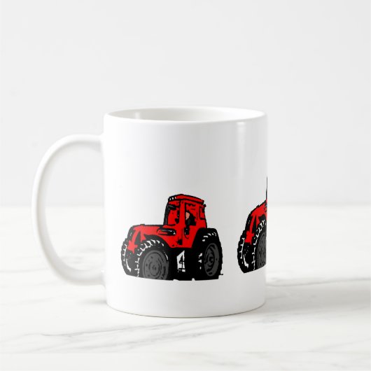 Roter Traktor Kaffeetasse (Links)