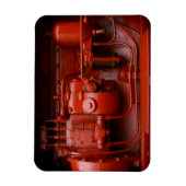 Roter Traktor-Motor Magnet (Vertikal)
