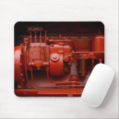 Roter Traktor-Motor Mousepad (Mit Mouse)