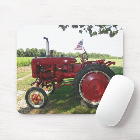 Roter Traktor Mousepad (Mit Mouse)