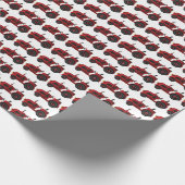 Roter Traktor - Umhüllungspapier Geschenkpapier (Ecke)