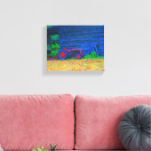 Roter Traktor vor Scheune Leinwanddruck (Insitu (Wohnzimmer))