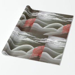 Roter Tree abwischen Geschenkpapier